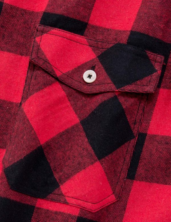 Red & Black Plaid Flannel - Image 3